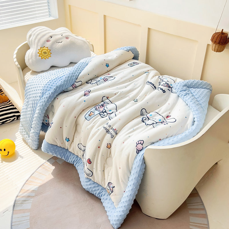 Mädchen Kuscheldecke mit vielseitigem Tiermotiv Brehn