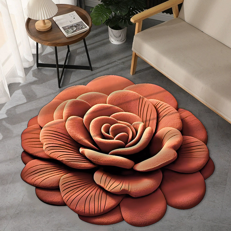 Blumenmuster Badematte