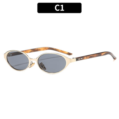 Schicke Schlanke Ovale Rahmen Sonnenbrille