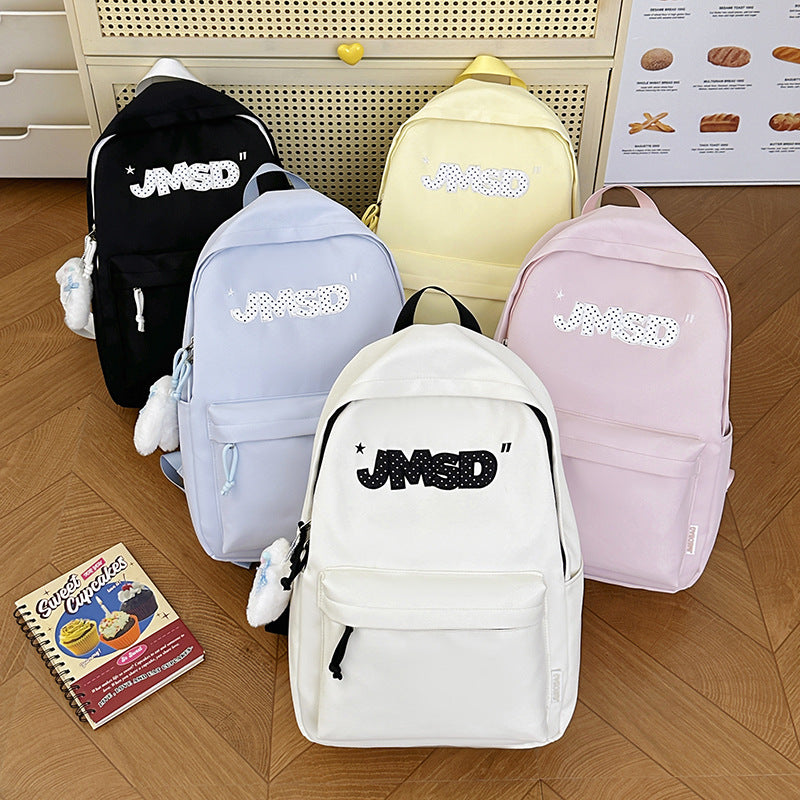 Trendy lässiger Tagesrucksack mit süßem Charakterakzent Brehn