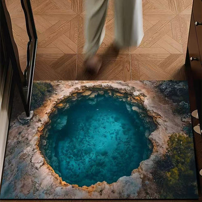 Künstlerischer 3D-Optische Illusion Teppich