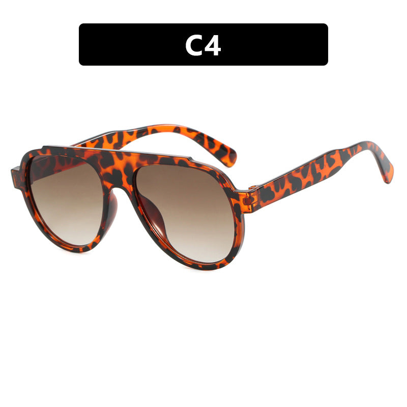Damen Vintage-Style Sonnenbrille mit elegantem Kunststoffrahmen im Leopardenmuster Brehn