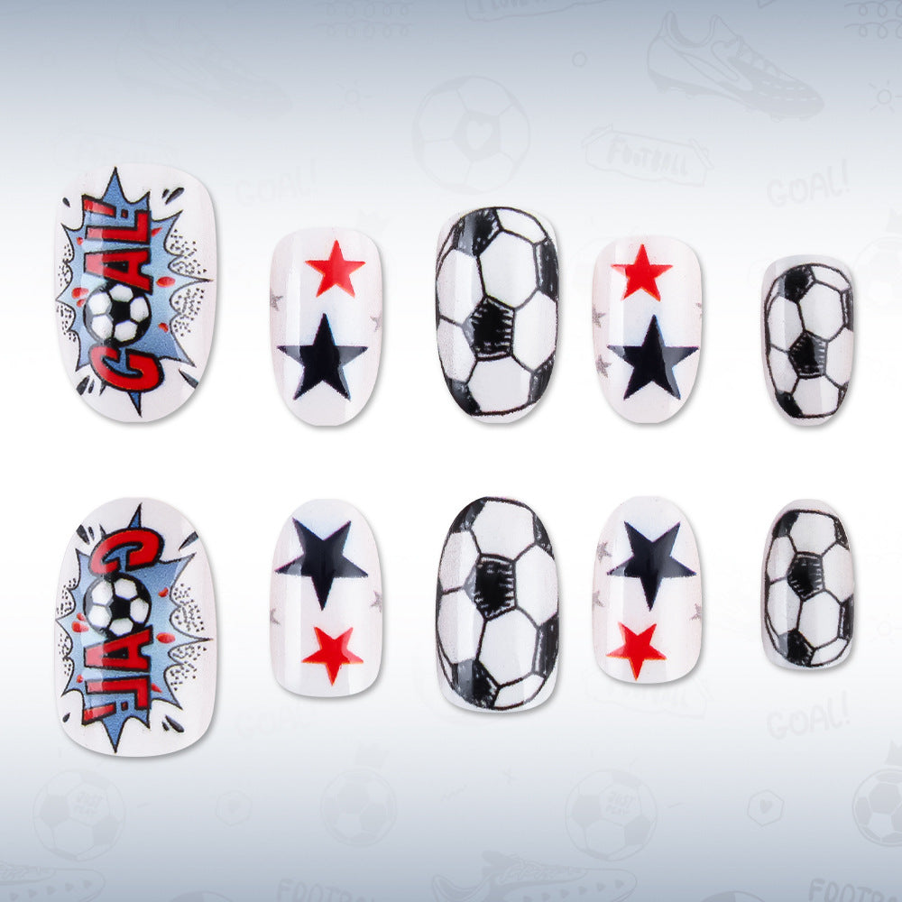 Sportliches Themen Press-On Nagelset Brehn