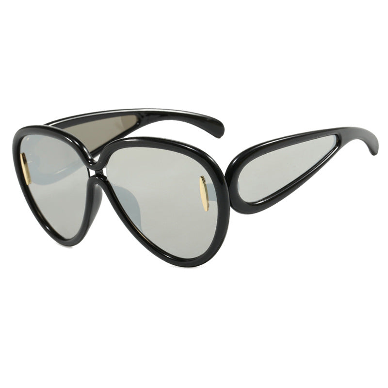 Damen extravagante Sonnenbrille im kreativen Design Brehn