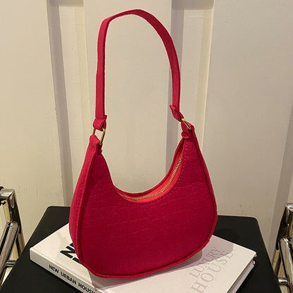 Modische Kroko Präge Hobo Tasche
