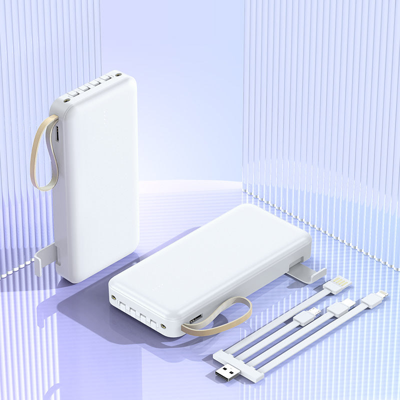 multifunktionale Powerbank mit integriertem Kabel Brehn
