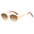 Damen moderne geometrische Sonnenbrille im eleganten Rahmen Brehn