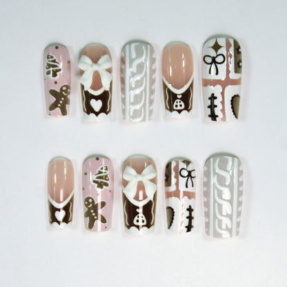 Kunstnagelset mit weihnachtlichen Motiven Brehn
