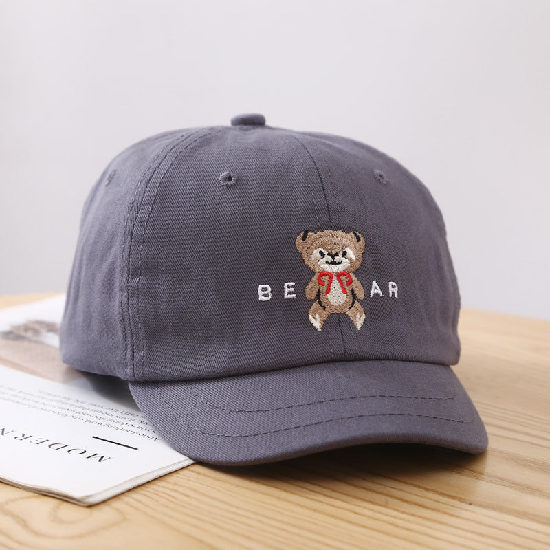 Damen Süße Bären-Stickerei Baseballmütze Brehn