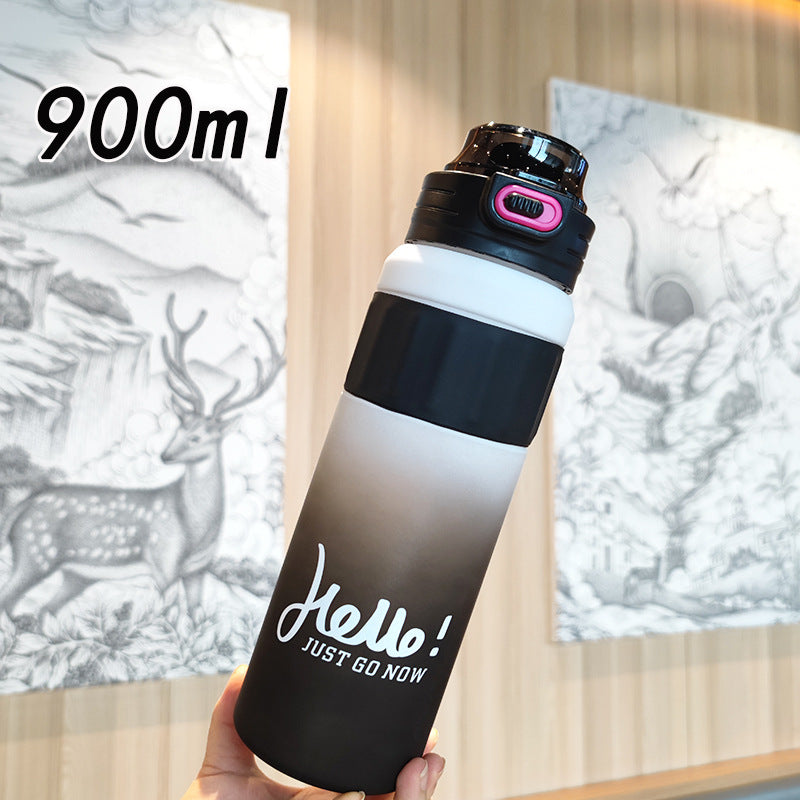 Damen vielseitige Trinkflasche mit innovativem Klappdeckel Brehn