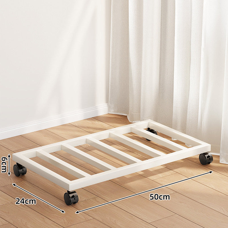 Niedrigprofilierter runder Blumentopf-Dolly mit 360° drehbaren Rollen