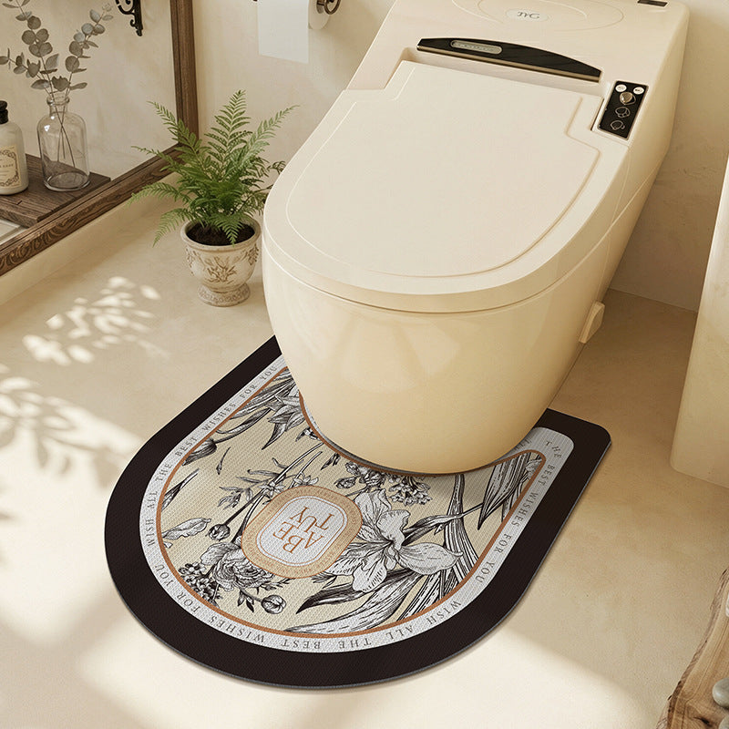 Florales Muster Toilettenteppich
