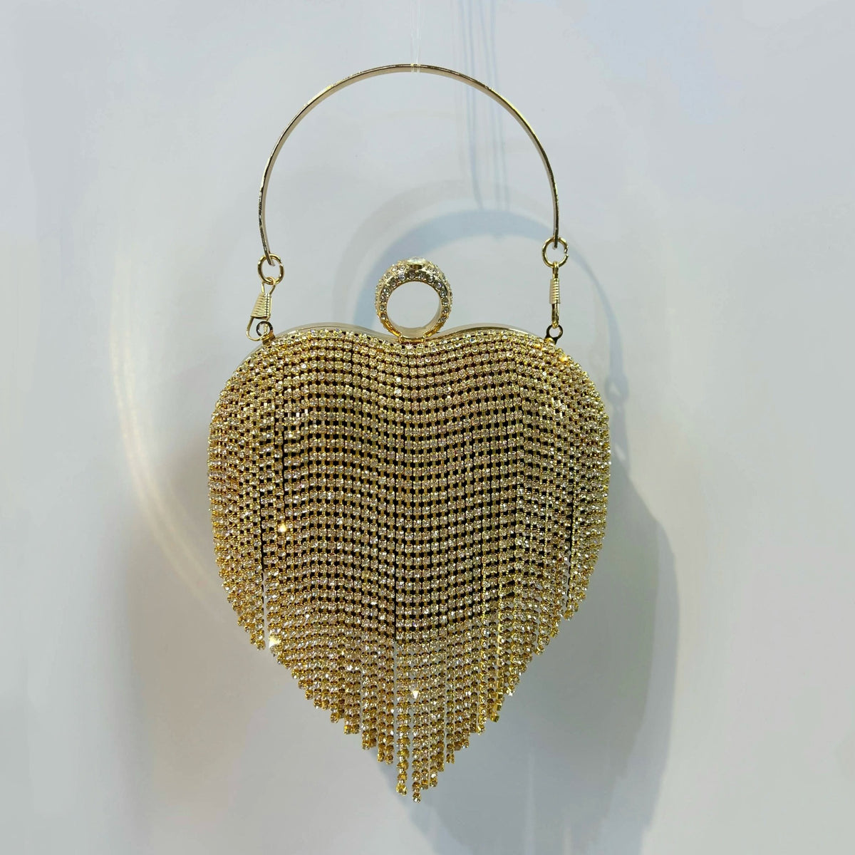 Herzförmige Strass Abendhandtasche
