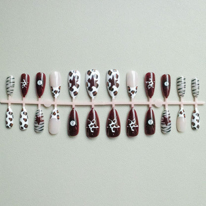 Künstlerisches Tierdruck Nageldesign-Set