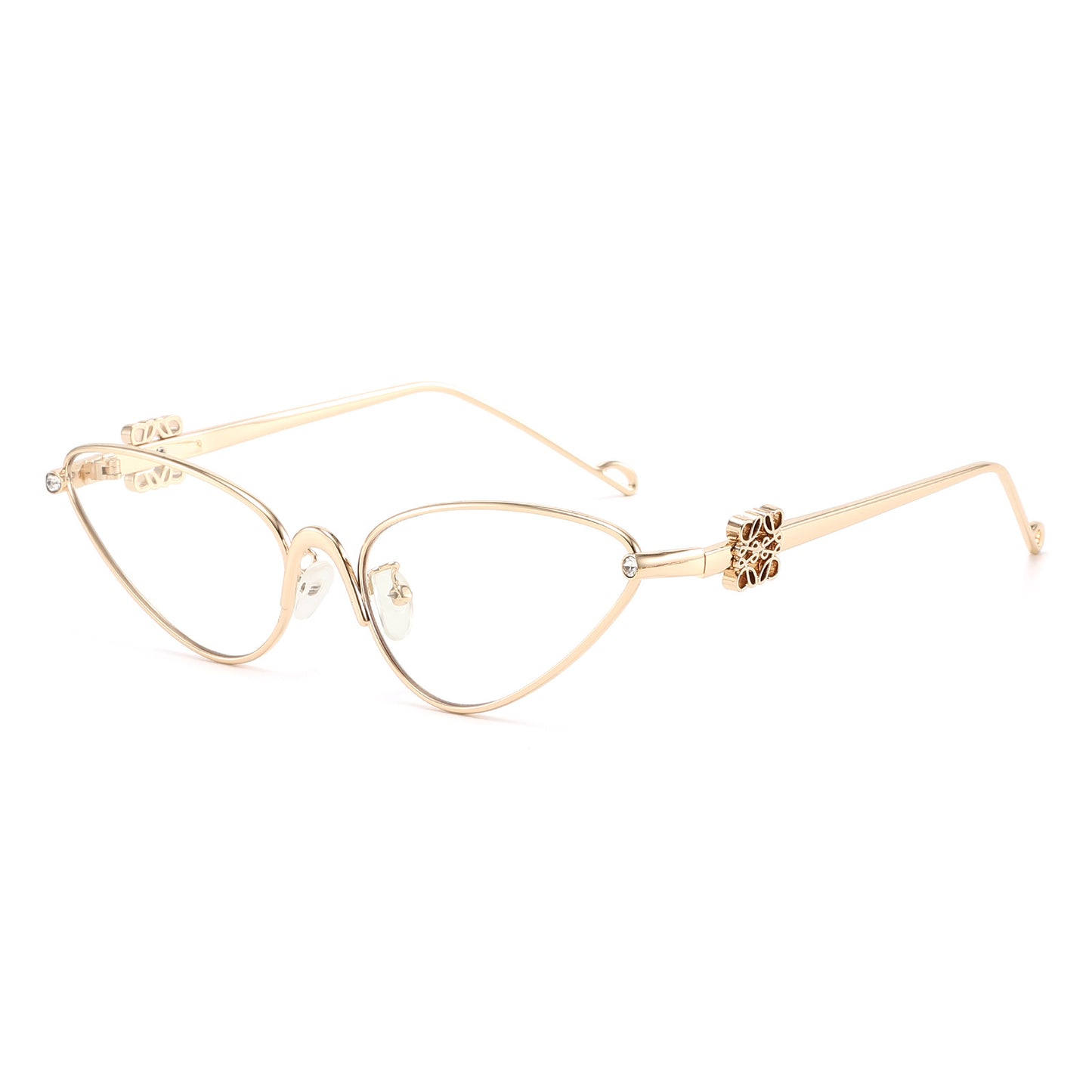 Damen Cat-Eye Sonnenbrille mit eleganten Akzenten und UV-Schutz Brehn