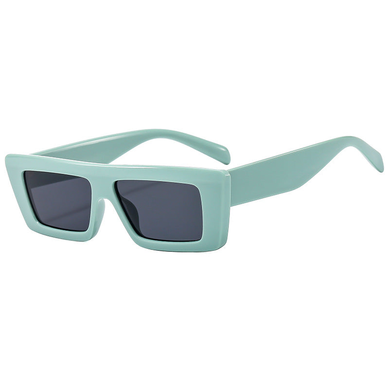 Damen Modische rechteckige Sonnenbrille im modernen Design Brehn