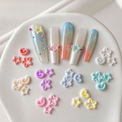 Farbige Gemischte Nagelkunst Charms