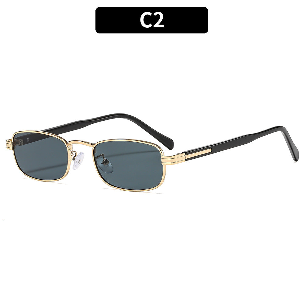 Zeitloses Design Vintage-inspirierte Metallrahmen Sonnenbrille