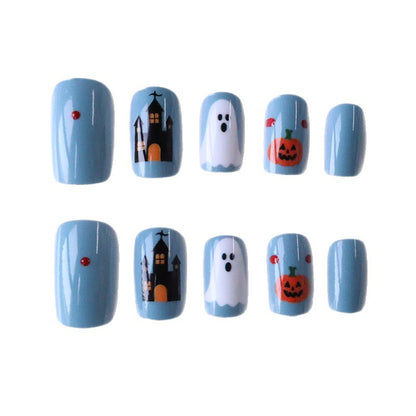 Halloween-Themen Press-On Nagelkunst Set Brehn