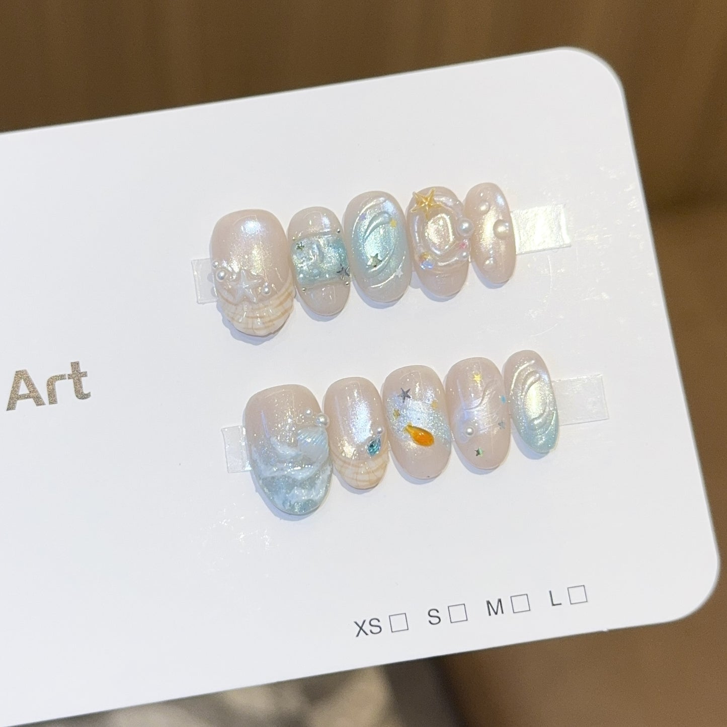 Kunstnagel Set mit Maritimem Design Brehn