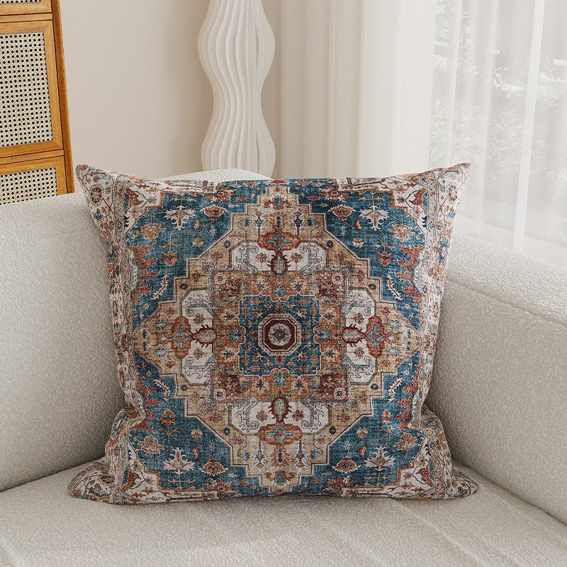 Decorative Medallion Jacquard Throw Pillow Cover
