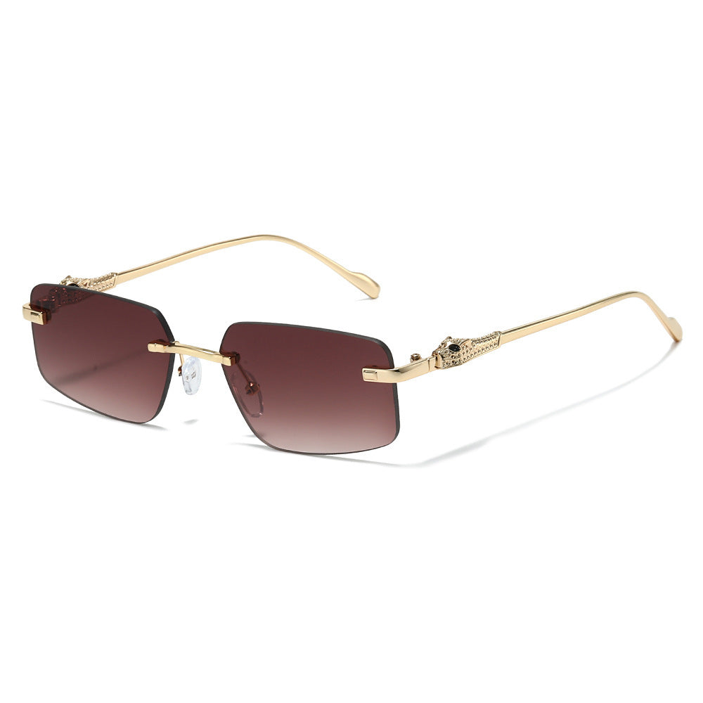 Designer Rechte Sonnenbrille mit luxuriösen metallischen Details Brehn