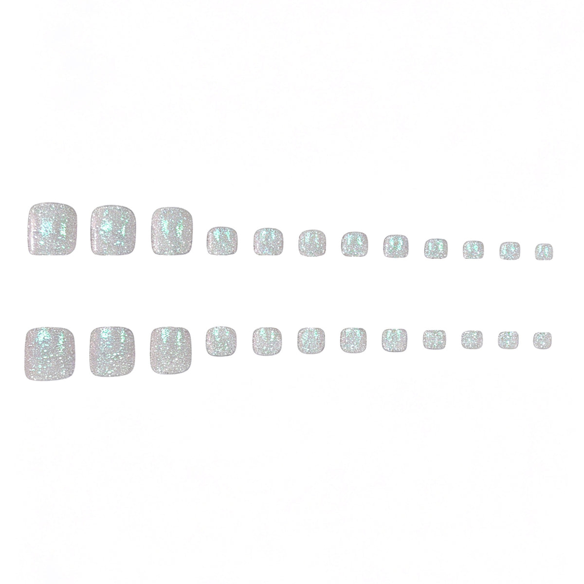 Premium Glitzernde Pediküre Nagelkunst Brehn