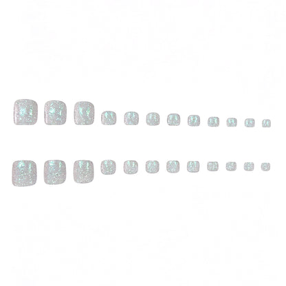 Premium Glitzernde Pediküre Nagelkunst Brehn