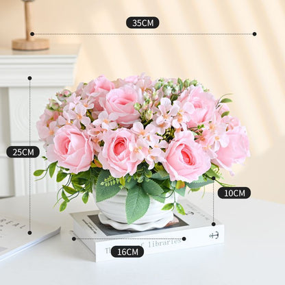 Lebensechte dekorative Blumenmittelstück