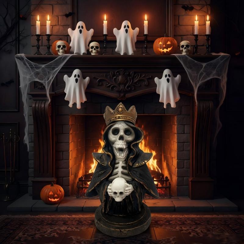 Dekorative Totenkopfstatue Brehn