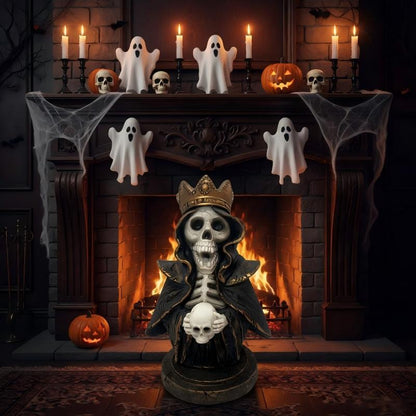 Dekorative Totenkopfstatue Brehn