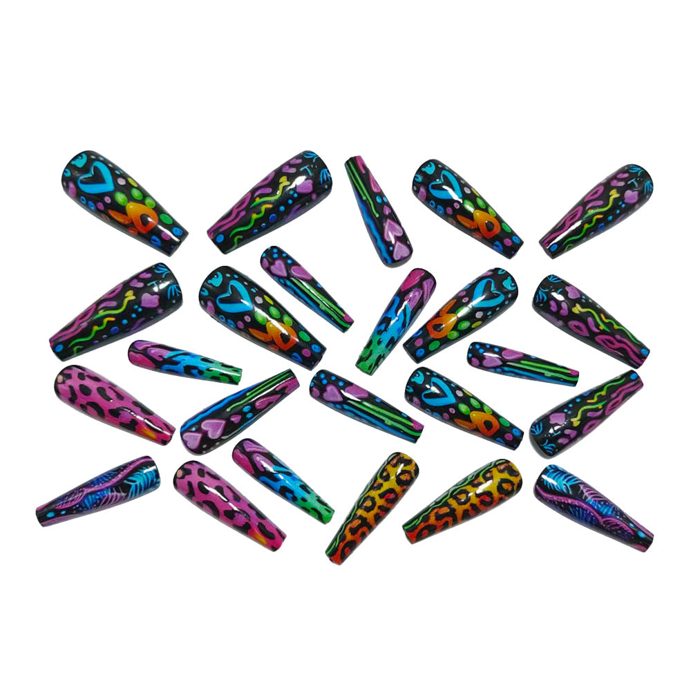 Trendige Neon Nagelkunst Brehn