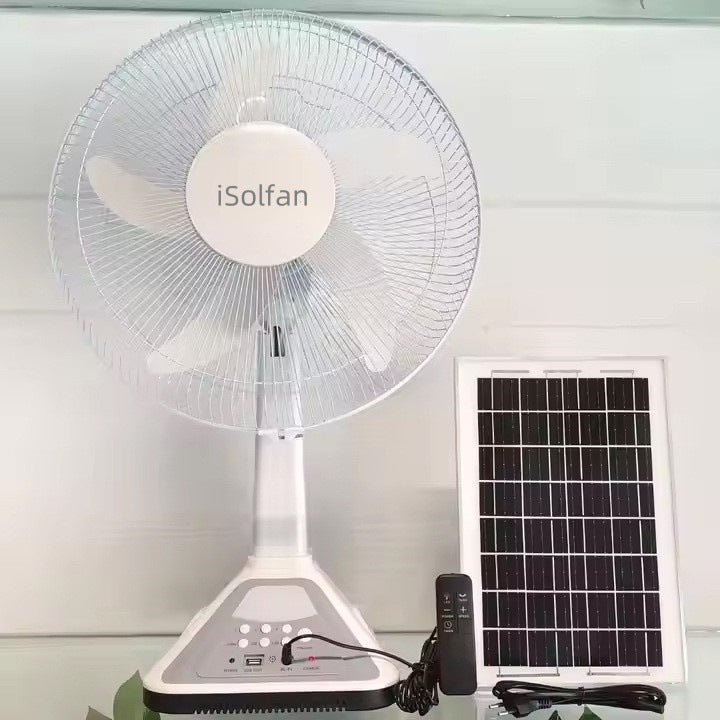 Damen Solarbetriebener Hochleistungsventilator mit Fernbedienung und intelligentem Steuerungssystem Brehn