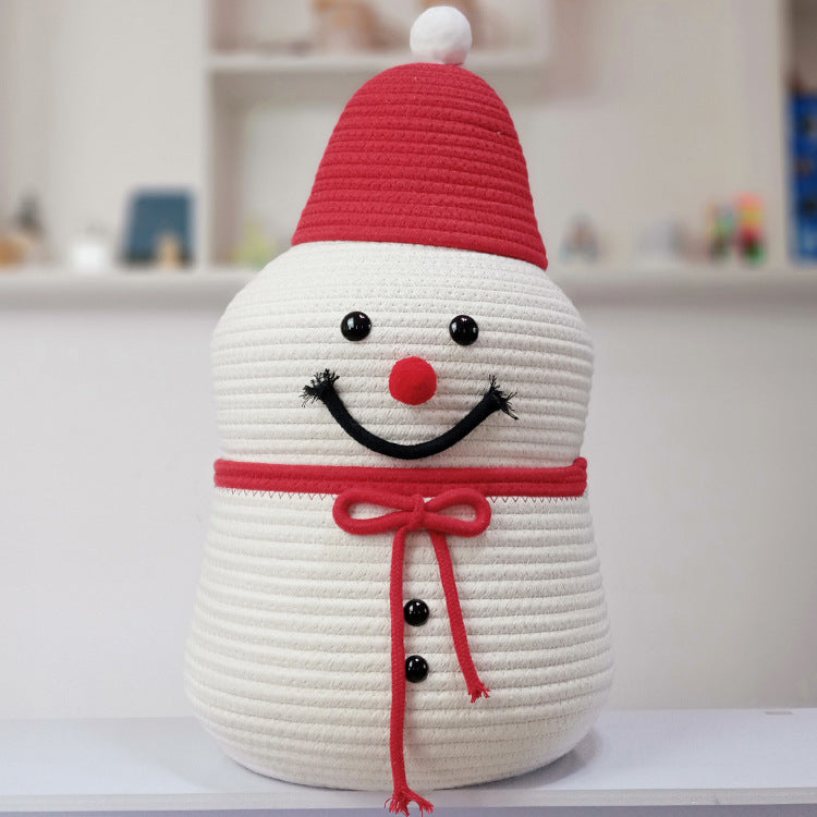 Dekorativer Weihnachtsmannkorb
