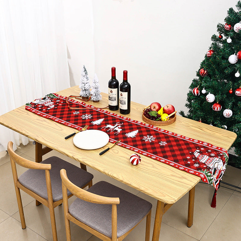 Festliche Tischdecke mit Weihnachtsmotiv Brehn