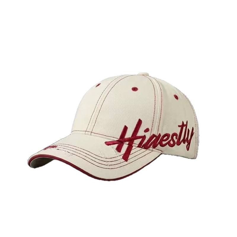Damen Distressed Casual Graphic Baseball Cap Brehn