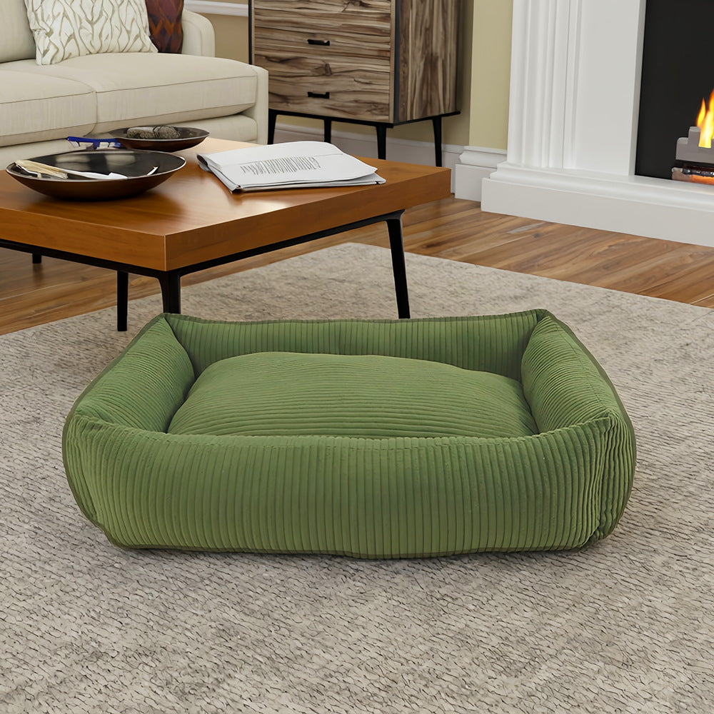 Deluxe gerippte Hundebett