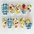 Kunstnägel mit Fruchtigem und Kariertem Design Brehn