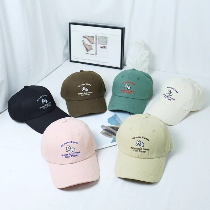 Damen Bestickte Welpen-themed Baseballcap Brehn