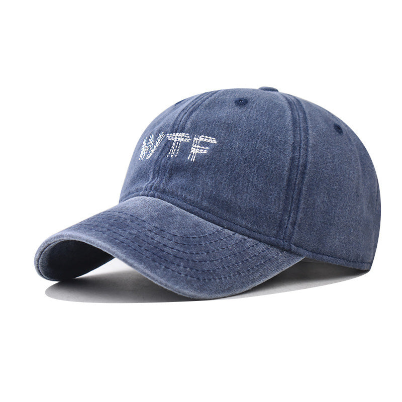 Damen Freizeit Destroyed Denim Baseballcap Brehn