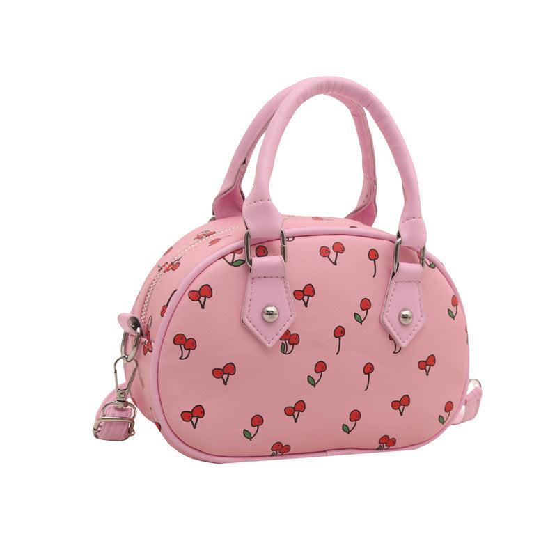 Verspielte Kirschen-Print-Handtasche Brehn