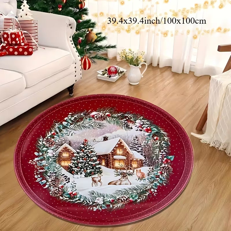 3D Weihnachtsmuster Teppich