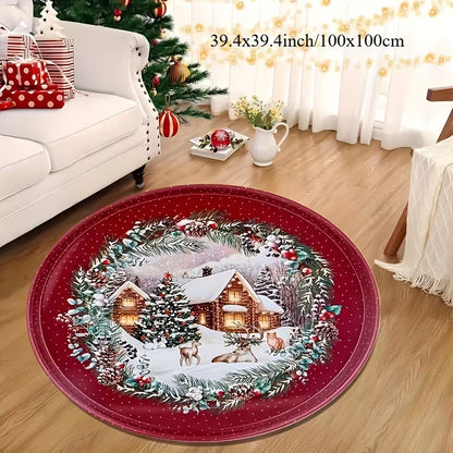 3D Weihnachtsmuster Teppich
