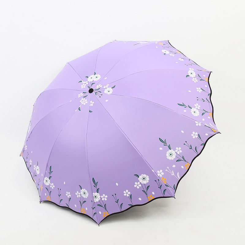 Damen blumenverzierter Regenschirm Brehn