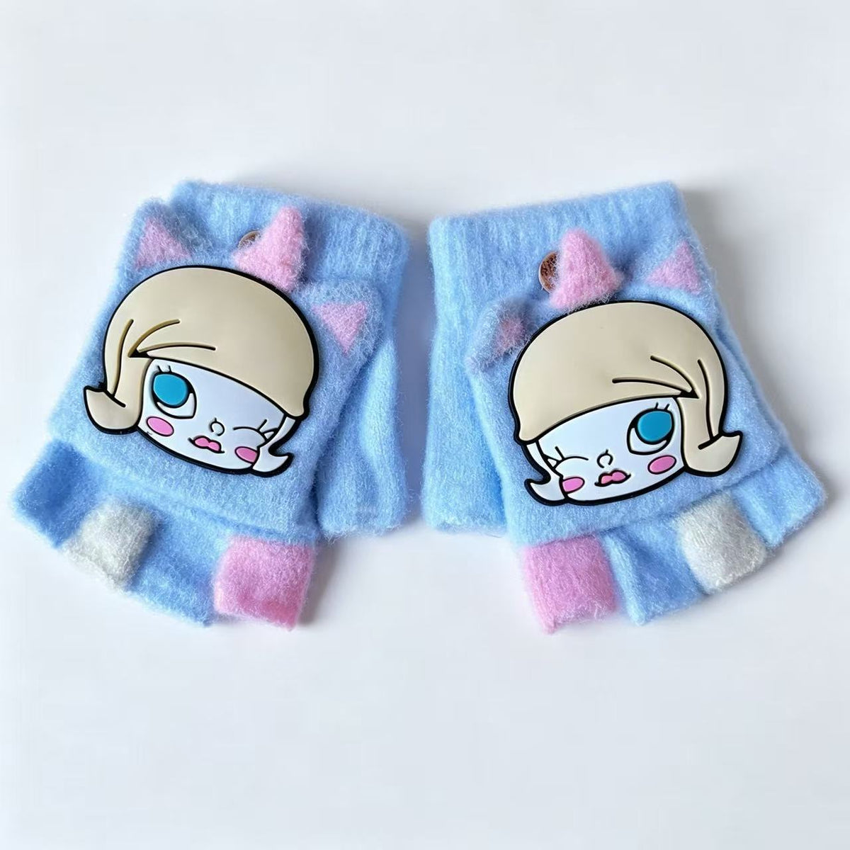 Niedliche Cartoon-Themen-Fingerlose Handschuhe Brehn