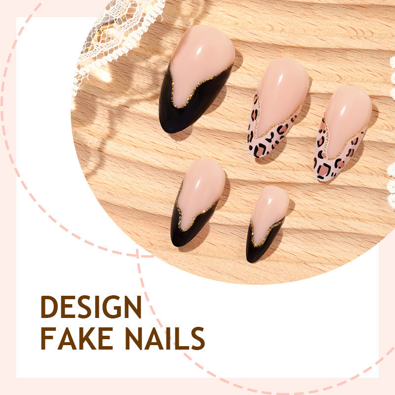 Kunstnagelset mit glamourösem Leoparden-Design Brehn