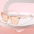 Damen modische quadratische Sonnenbrille mit elegantem, breitem Rahmen Brehn