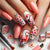 Nail Art Set mit farbenfrohen Flamingo- und Blütenmotiven Brehn