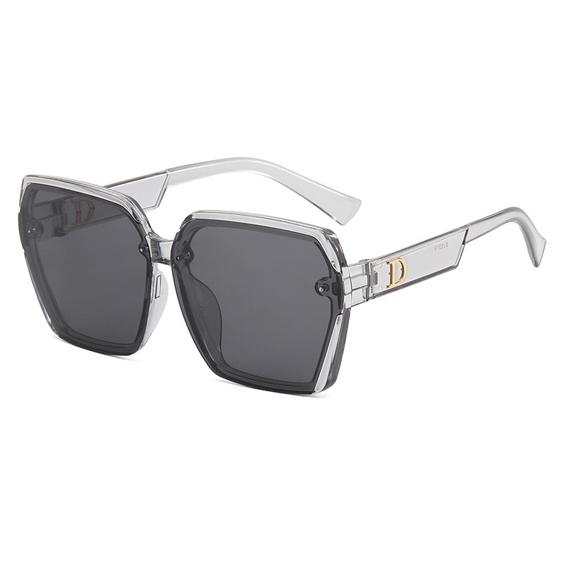 Damen geometrische Sonnenbrille mit robustem Rahmen Brehn