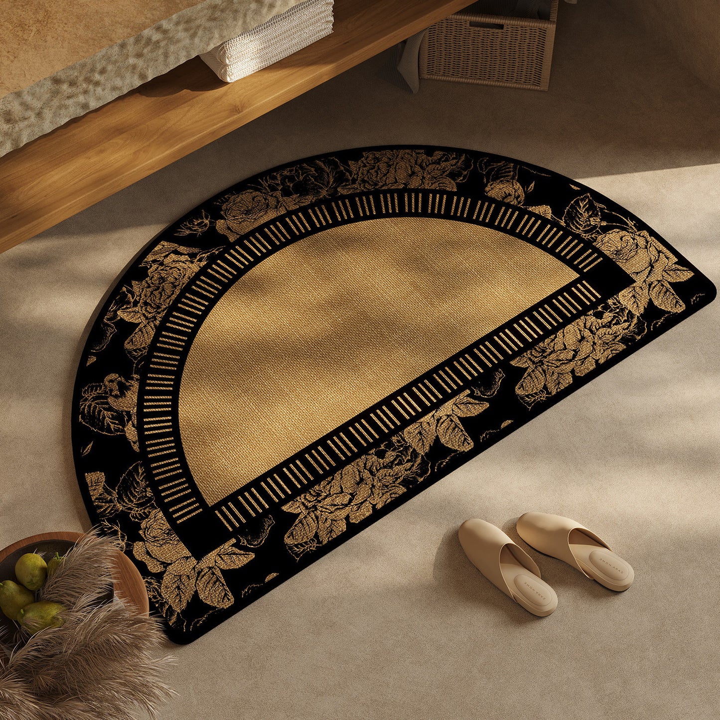 Schick geometrisches Design Badteppich Brehn